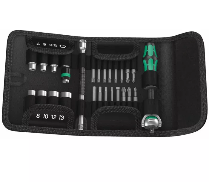 WERA Zyklop speed ratchet kit 26 pcs. 1/4" drive - Metric