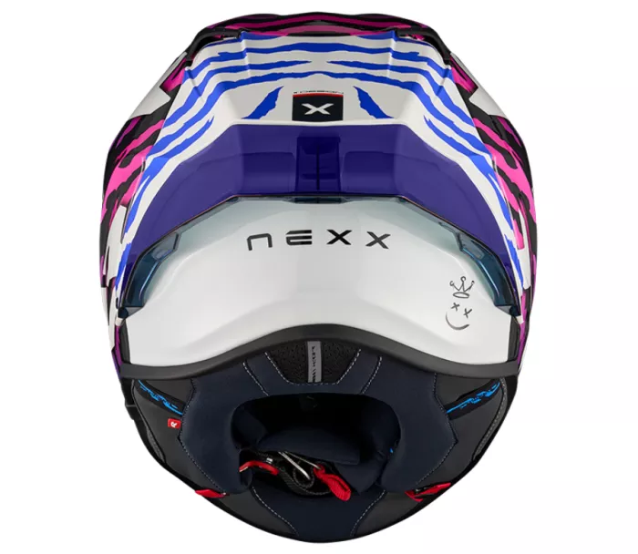 Helma na moto NEXX X.R3R Ziger purple/blue