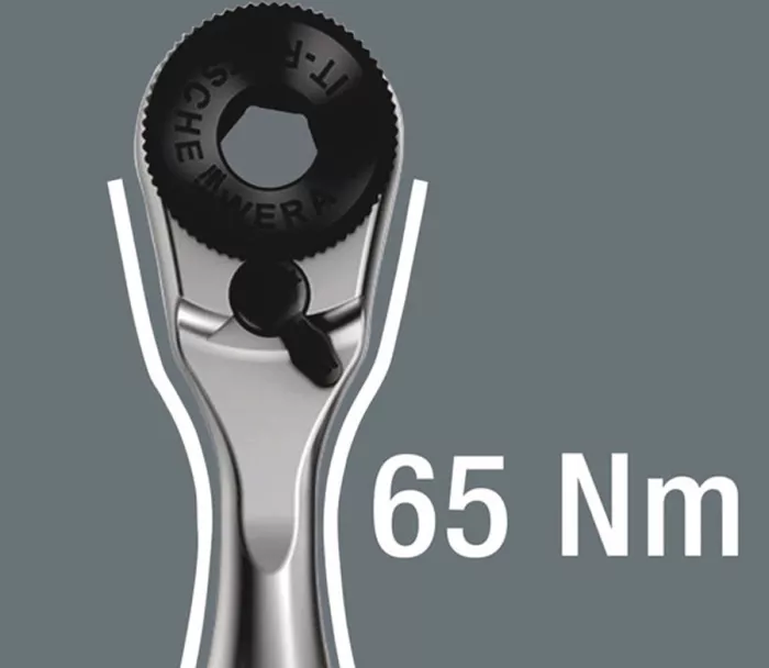 WERA Zyklop ratchet kit Mini 1, 1/4" drive Metric sizes