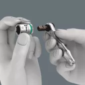 WERA Zyklop ratchet kit Mini 1, 1/4" drive Metric sizes